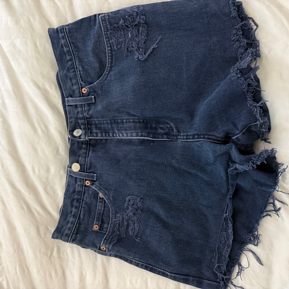 Guess Dark Blue Jean Shorts